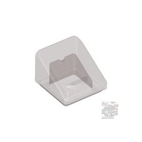 Lego Roof Tile 1X1X2/3, Transparent brown