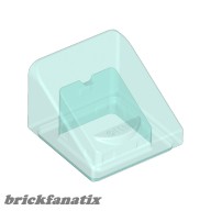 Lego Roof Tile 1X1X2/3, Transparent light blue