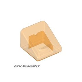 Lego Roof Tile 1X1X2/3, Transparent orange