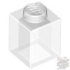 Lego Brick 1 X 1, Transparent clear