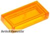 Lego Tile 1 x 2, Trans orange