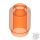 Lego Brick, Round 1 x 1, Transparent fluorescent reddish orange