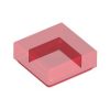 Lego FLAT TILE 1X1, Transparent red