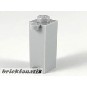   Lego Brick, Modified 1 x 1 x 2 with Shutter Holder, Light bluish gray