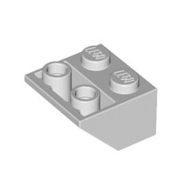 Lego ROOF TILE 2X2/45° INV., Light grey