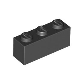 Lego BRICK 1X3, Black