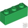 Lego BRICK 1X3, Green