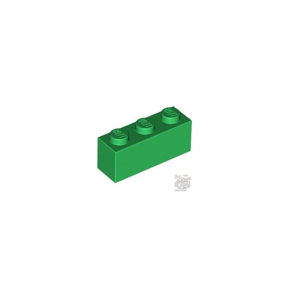Lego BRICK 1X3, Green