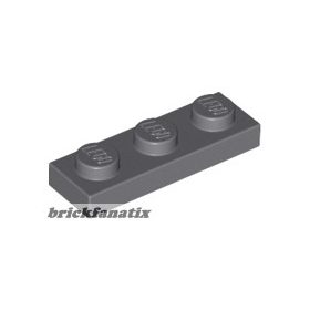 Lego Plate 1 x 3, Dark bluish gray