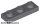 Lego Plate 1 x 3, Dark gray