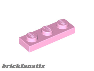 Lego PLATE 1X3, Rose