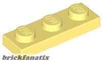 Lego PLATE 1X3, Cool yellow