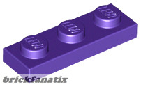 Lego PLATE 1X3, Purple