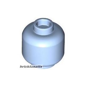 Lego figura Head (Plain) - Hollow Stud, Bright light blue