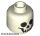 Lego figura Head Skull Standard Pattern - Blocked Open Stud, Glow in dark