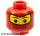Lego figura head - Minifigure, Head Balaclava with Brown Eyebrows, White Spot in Eyes Pattern (Spider-Man 2) - Blocked Open Stud