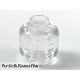 Lego figura Head (Plain) - Hollow Stud, trans clear