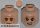 Lego figura head - Minifigure, Head Dual Sided Sunken Eyes, Black Eyebrows, Wrinkles, Frown / Angry Pattern - Hollow Stud