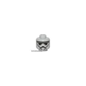   Lego Minifigure, Head Alien with Black Goggles and Breathing Mask Pattern (SW Imperial Driver / Pilot) - Hollow Stud