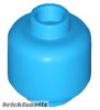 Lego figura Head (Plain) - Hollow Stud, Dark azure