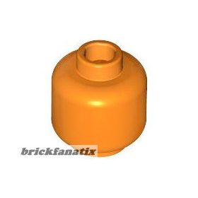 Lego figura Head (Plain) - Hollow Stud, Orange