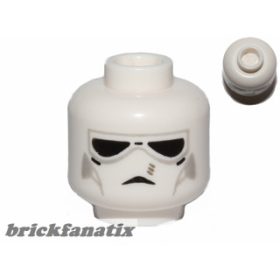   Lego figura Head Alien with Face Mask with Black Goggles Pattern (SW V-wing Pilot, Set 75039) - Hollow Stud