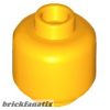 Lego figura Head (Plain) - Hollow Stud, Yellow