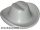 Lego figura Headgear Hat, Cowboy, Light gray