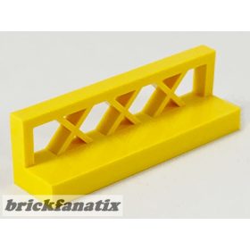 Lego Fence 1 x 4 x 1 Lattice, Yellow