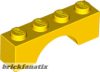 Lego Arch 1 x 4, Yellow
