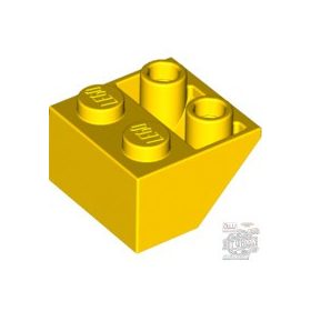 Lego Slope, Inverted 45 2 x 2 with Flat Bottom Pin, Yellow