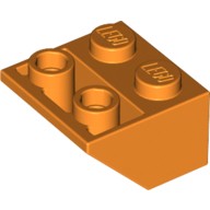 Lego ROOF TILE 2X2/45° INV., Bright orange