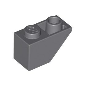 Lego Slope, Inverted 45 2 x 1, Dark bluish gray
