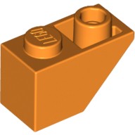 Lego ROOF TILE 1X2 INV., Bright orange