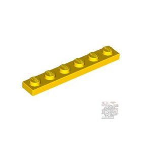 Lego Plate 1 x 6, Yellow