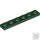 Lego Plate 1 x 6, Dark green