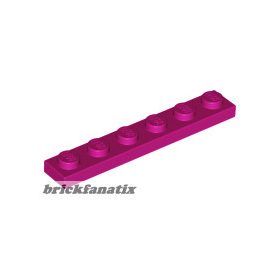 Lego PLATE 1X6, Magenta
