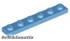 Lego Plate 1 X 6, Medium blue