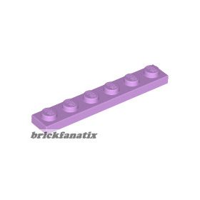 Lego Plate 1 X 6, Medium levander