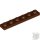Lego Plate 1 x 6, Reddish brown