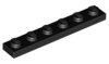 Lego PLATE 1X6, Black