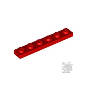 Lego PLATE 1X6, Bright red