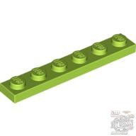 Lego PLATE 1X6, Bright yellowish green