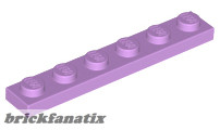 Lego PLATE 1X6, Medium levander