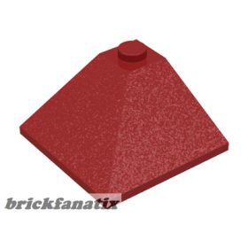 Lego Slope 33 3 x 3 Double Convex Corner, Dark red