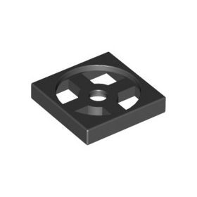 Lego TURN PLATE 2X2, LOWER PART, Black