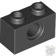 Lego Technic Brick 1X2, Ø4.9, Black