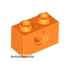 Lego TECHNIC BRICK 1X2, Ø4.9, Orange