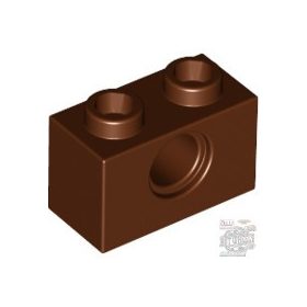 Lego TECHNIC BRICK 1X2, Ø4.9, Reddish brown