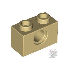 Lego TECHNIC BRICK 1X2, Ø4.9, Tan